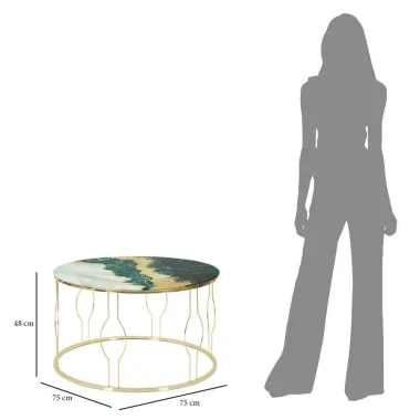 Stolik kawowy GREENY Ø 75X48 cm